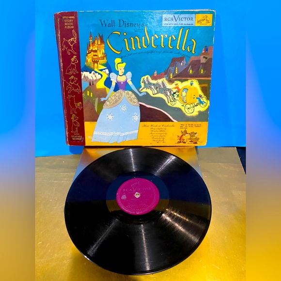 Disney | Media | Walt Disneys Cinderella Vtg 949 Rca Victor Vinyl 78rpm ...